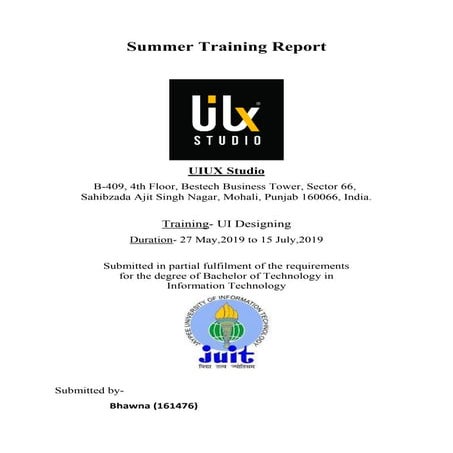 UIUX Design - report on summer training.docx
