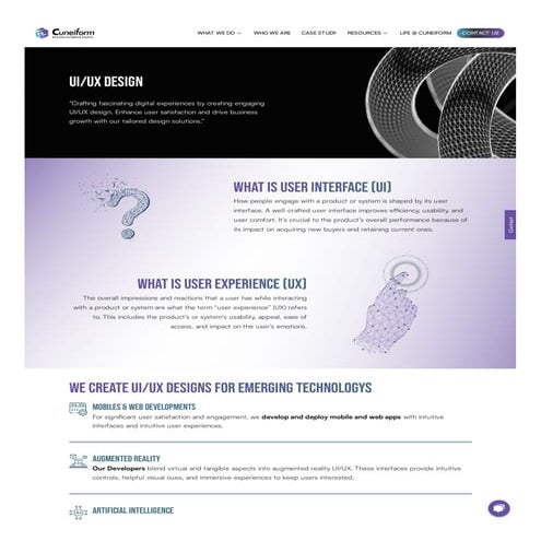 UIUX design and development service company USA.