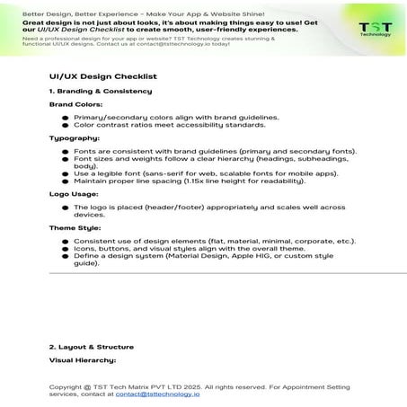 Ultimate UI/UX Design Checklist: Create Beautiful, User-Friendly ...