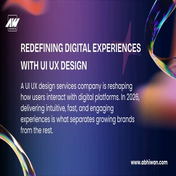 UI UX Design Services Company Guide .PPT