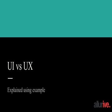 Ui vs ux