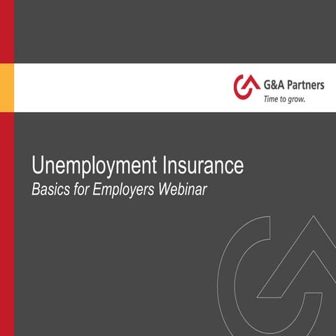 Unemployment Insurance Webinar