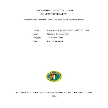 Ujian akhir semester ganjil