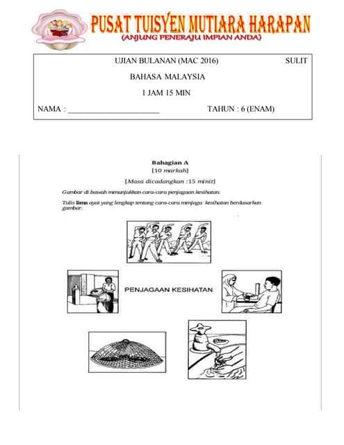 Sains tahun 6 mac