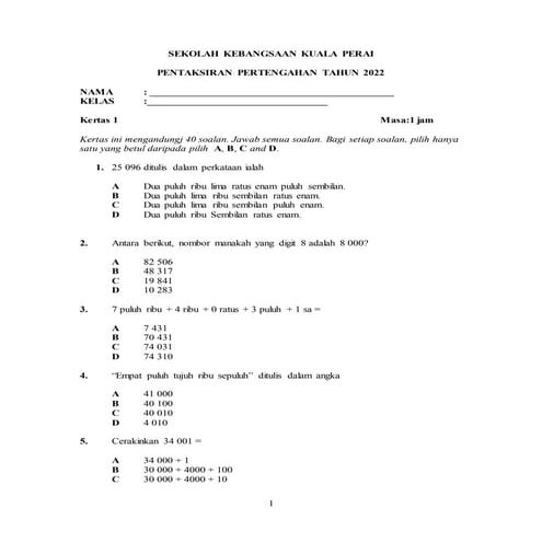ujian mac matematik tahun 4 k1.doc