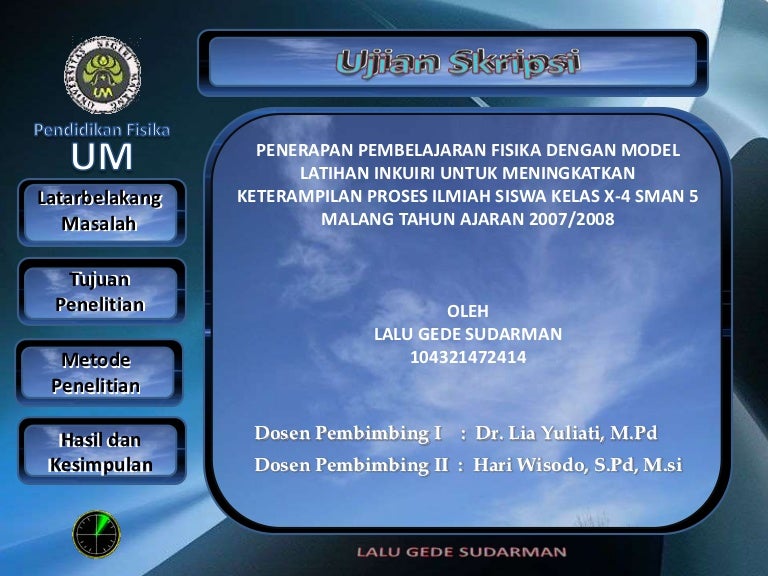 powerpoint Ujian skripsi
