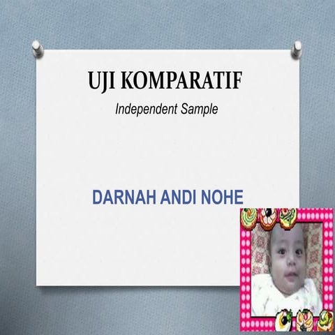 Uji t Sampel Independen