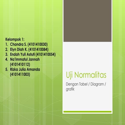 Uji normalitas