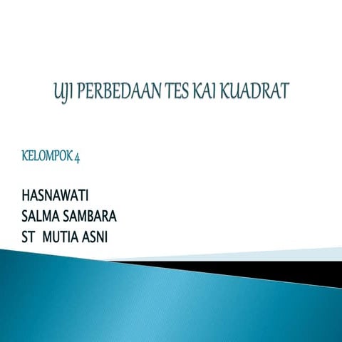 Uji perbedaan uji chi kuadrat