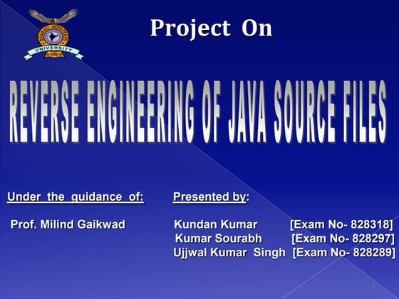 Ujjwalreverseengineeringppptfinal