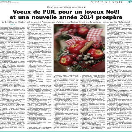 UJL Voeux 2014 - Liste 2 | PDF