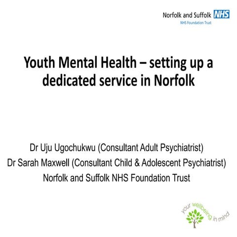 Dr Uju Ugochukwu & Dr Sarah Maxwell - Developing A Youth Mental Health Servic...