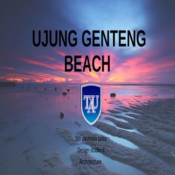 Ujung genteng beach