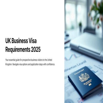 UK Business Visa Requirements 2025: Standard Visitor & Innovator