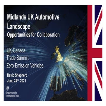 UK-Canada Trade Summit Zero-Emission Vehicles