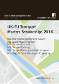 Scholarships (UK/EU) for Masters in Transport 2016