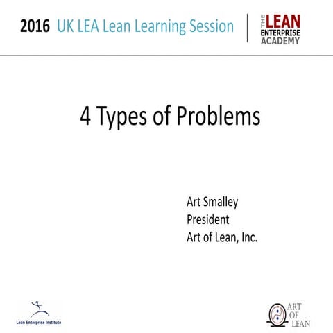 UK-Lean-Summit-2016-Learning-Lean-Lean-Learning-Learning-through-Problem-Solving-The-Four-Types-of-Problems-Plenary-Session-by-Art-Smalley.pdf