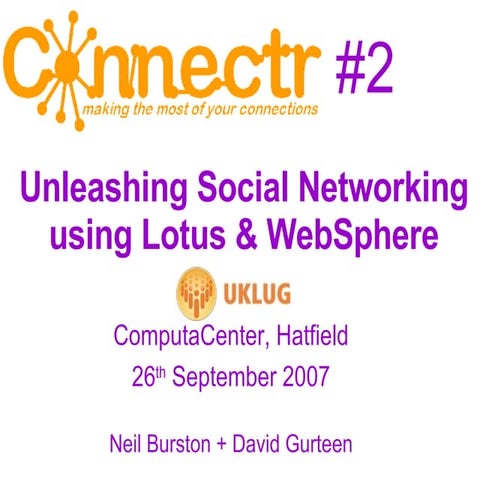UK Lotus User Group Connectr #2