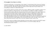 Cheapest furniture online