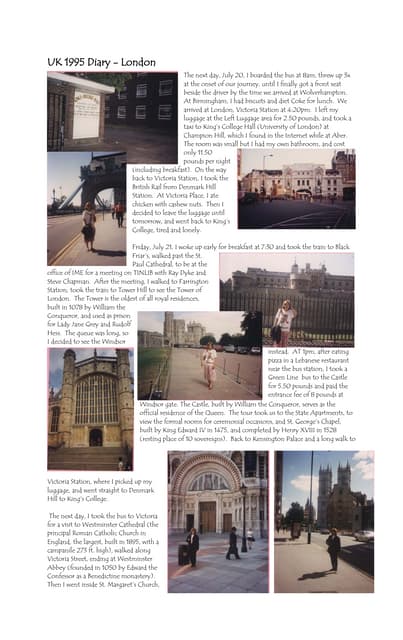 Uk 1995 diary   London