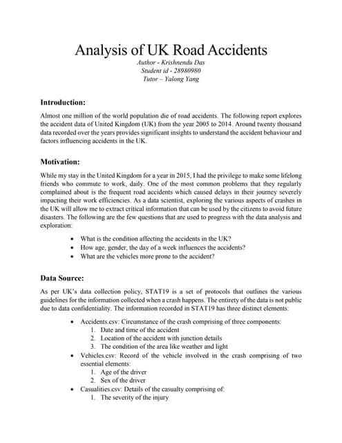 UK accident analysis