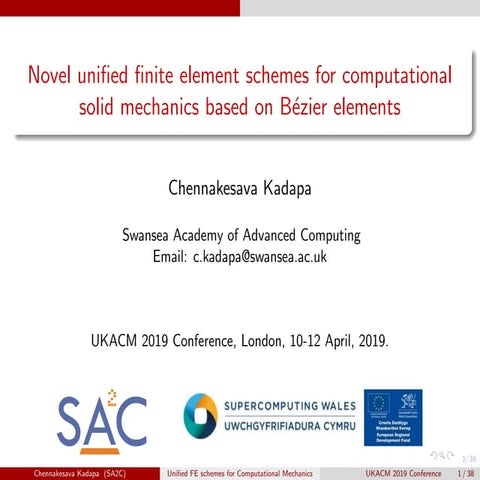 Novel unified finite element schemes for computational solid mechanics based ...