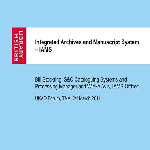 Ukad forum 2 march_2011_iams