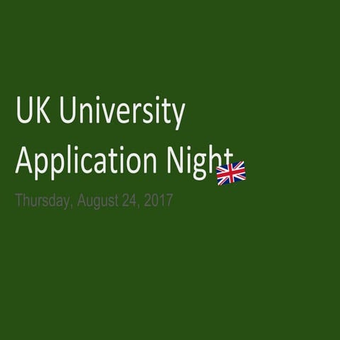 Uk application night 2017