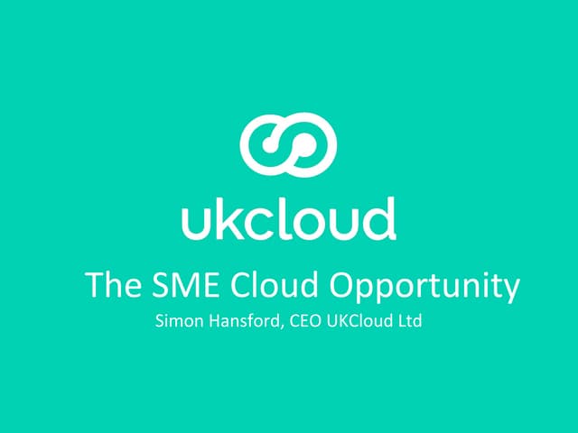 DL Conference 2016: Simon Hansford, UKCloud