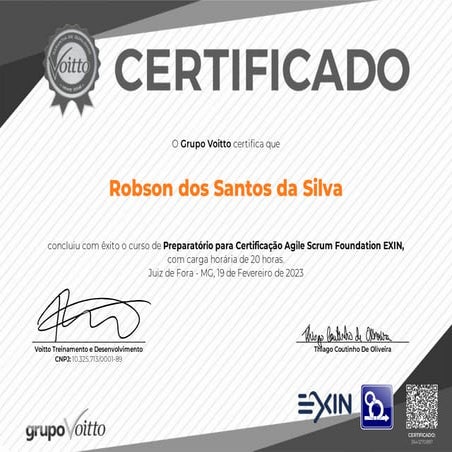 Preparatório para Certificação Agile Scrum Foundation EXIN | PDF
