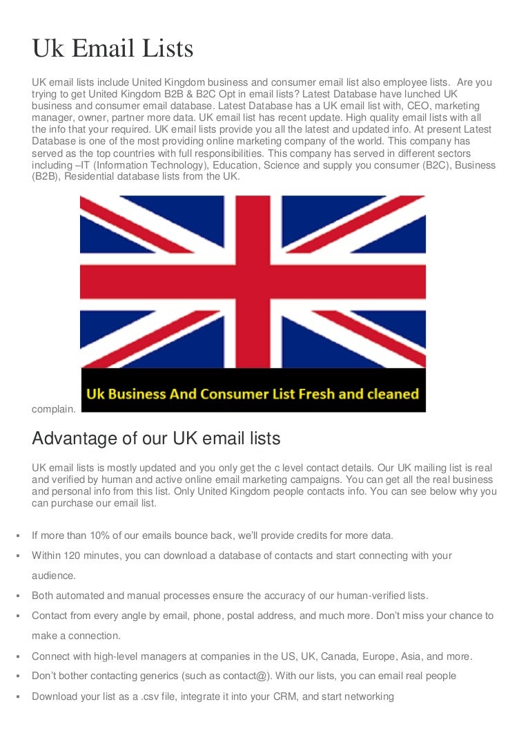 company email id list pdf