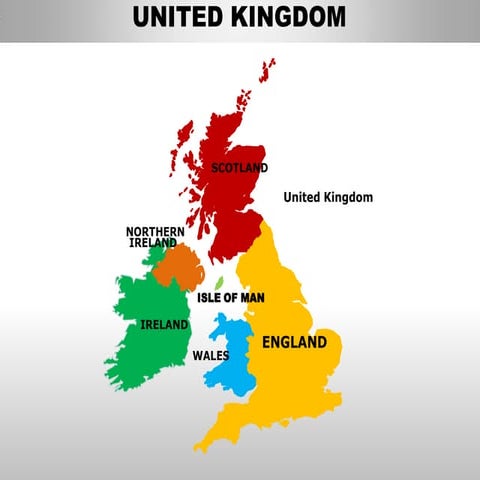 Uk england country editable powerpoint maps with states and counties | PPTX