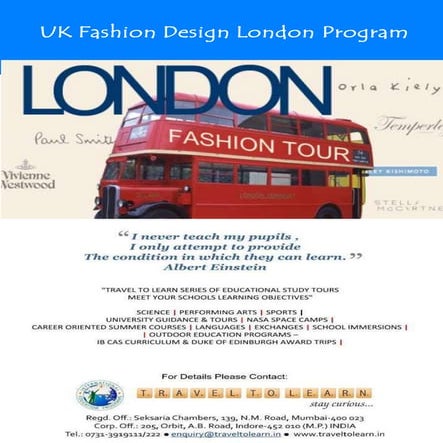 BE FASHIONABLE....IN LONDON!