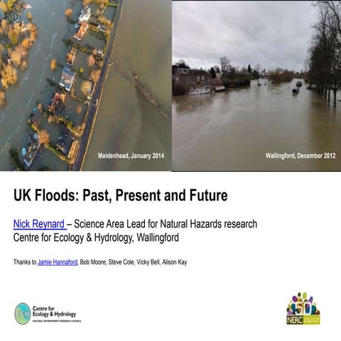 UK floods  past, present and future