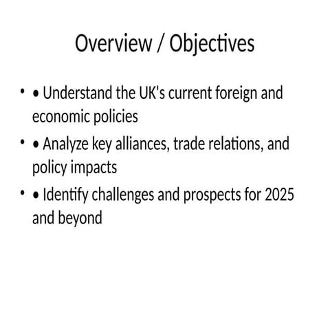 UK National Security Strategy 2025 Summary | PPTX