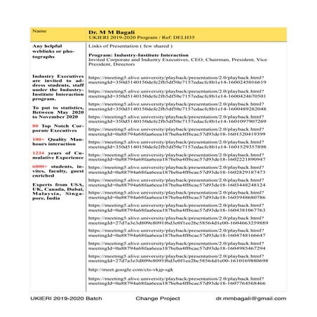Industry Interaction Talks 2019-2020 