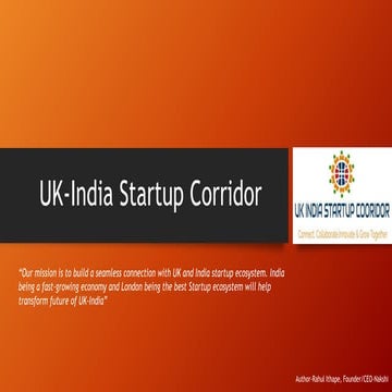 Uk india startup cooridoor