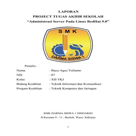 Ukk 2016   redhat 9.0 (instalasi, settting ip, dhcp dan dns) - bayu agus