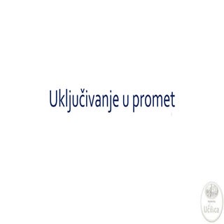 Prometna Učilica - Uključivanje u p...