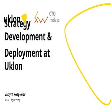 "Strategy Development and Deployment at Uklon", Vadym Pospielov.pptx