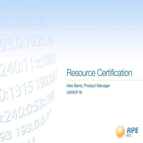 Resource Certification