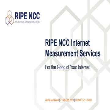 RIPE NCC Internet Measurement Services