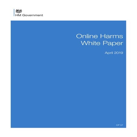 The UK "Online Harms White Paper" is out, the proposal to write a "code of pr...