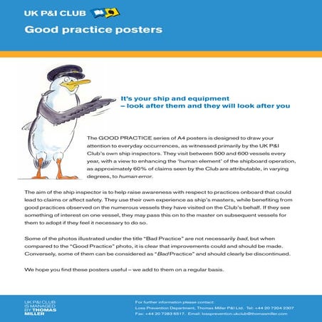 UK P&I Club Good Practice Posters Series