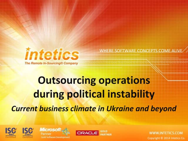 Ukraine Crisis: Geopolitical Risk Management in IT Outsourcing