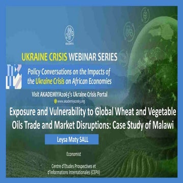 Ukraine Crisis Webinar Series - Session XV | PPT