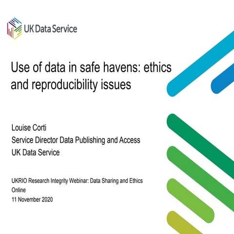 Use of data in safe havens: ethics and reproducibility issues