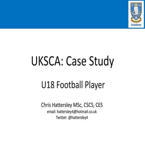UKSCA Case Study