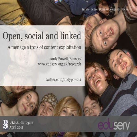 Open, social and linked - A ménage à trois of content exploitation 