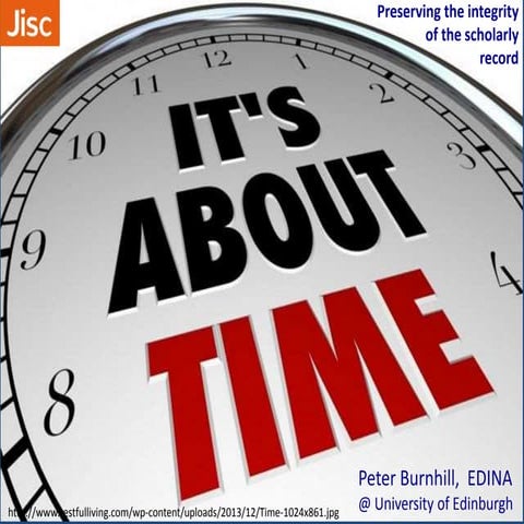 Preserving the integrity of the scholarly record @UKSG2014